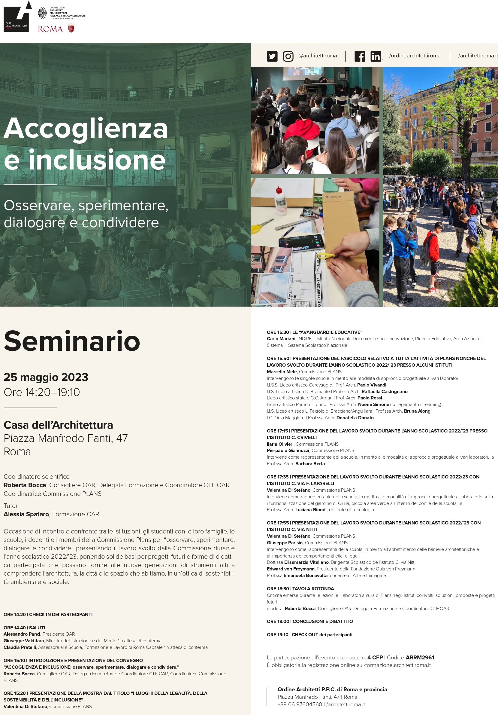 Accoglienza inclusione locandina evento