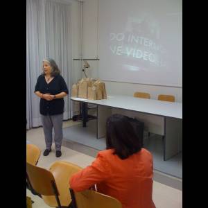 La Prof.ssa Maffi che presenta l'evento